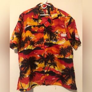Jade Fashions Hawaiian Shirt Size Large